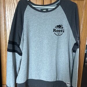 Roots Two-Tone Gray Sweatshirt